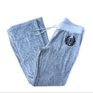 Juicy couture bell button velour pants. Size M